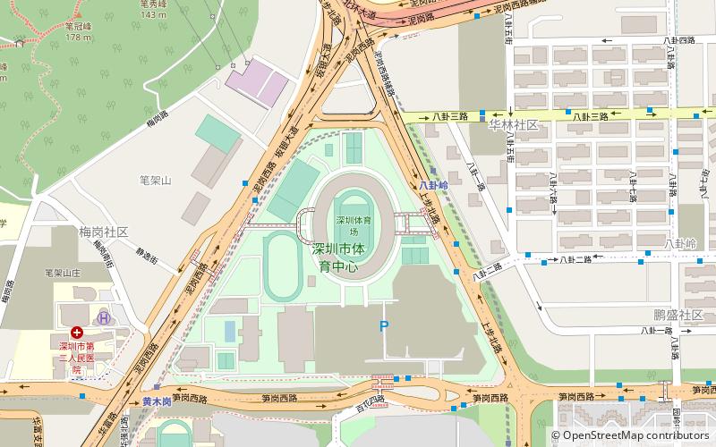 Stadion Shenzhen location map