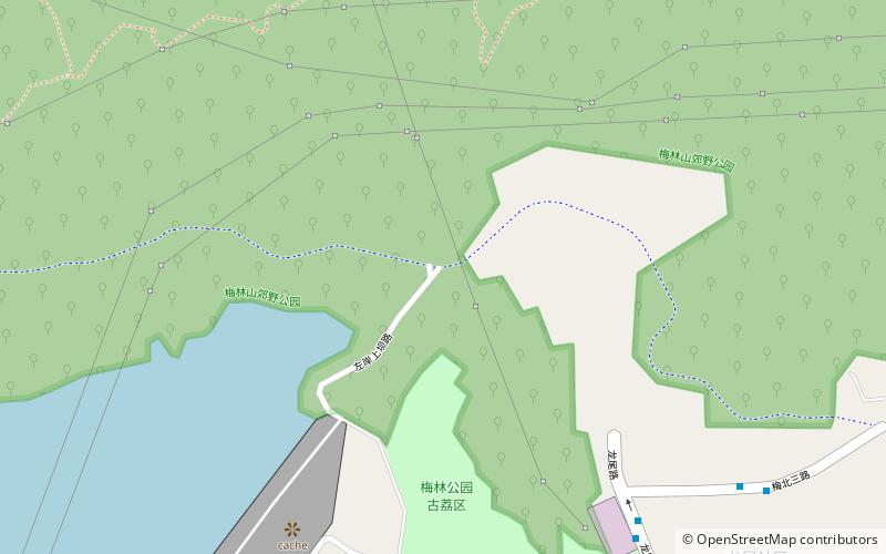 Meilin Reservoir location map