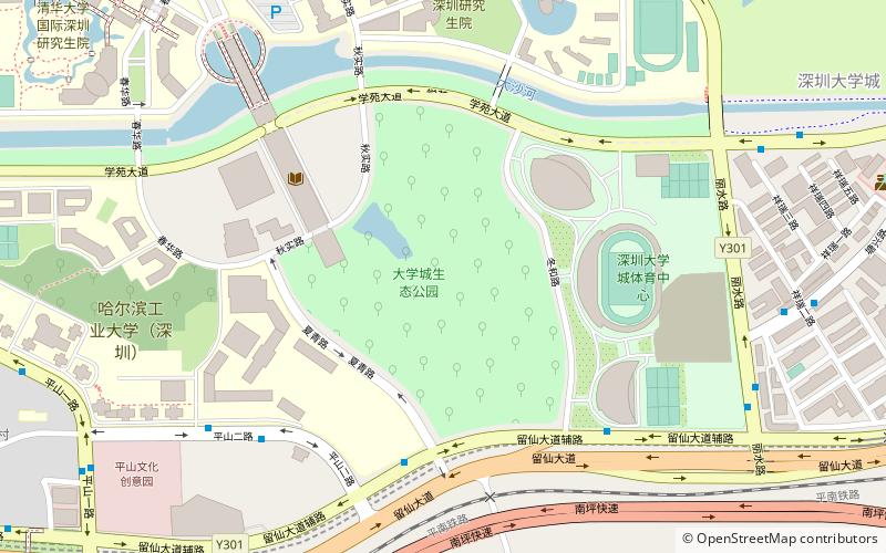 University Town of Shenzhen location map