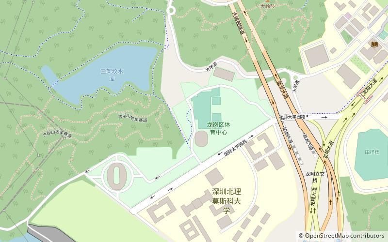 shenzhen longgang sports center location map