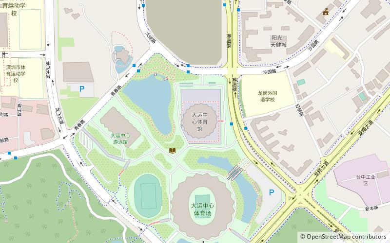 Stade du centre sportif universitaire de Shenzhen location map