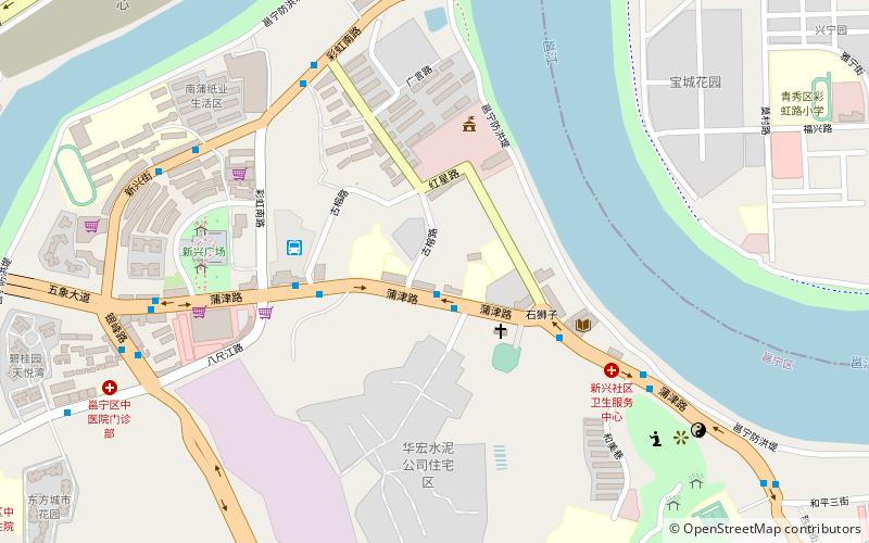 District de Yongning location map