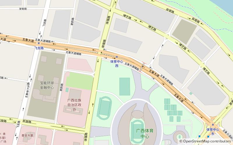 guangxi sports center nanning location map