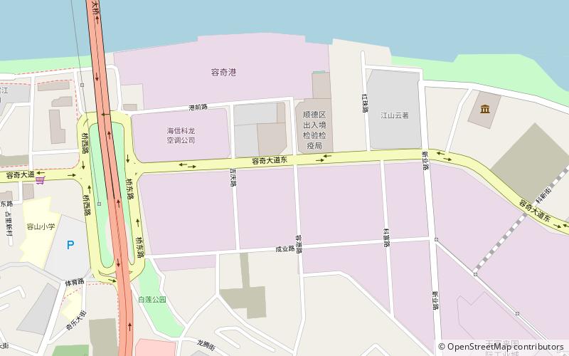rongqi port foshan location map