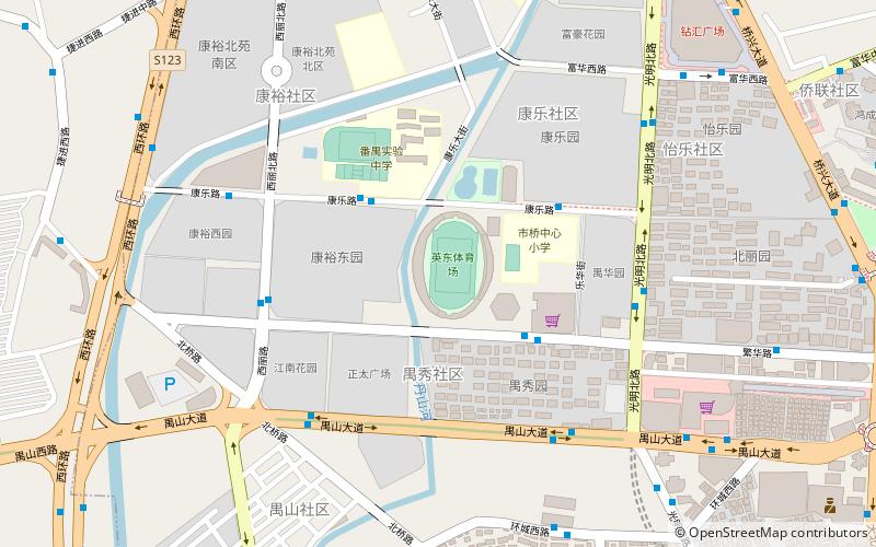 ying dong stadium kanton location map