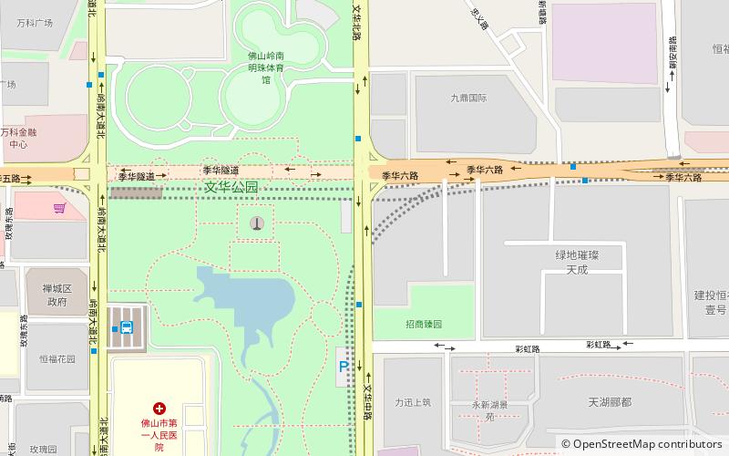 foshan lingnan mingzhu gymnasium location map