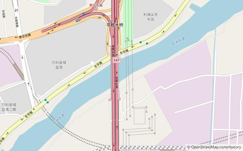 Pingsheng Bridge location map