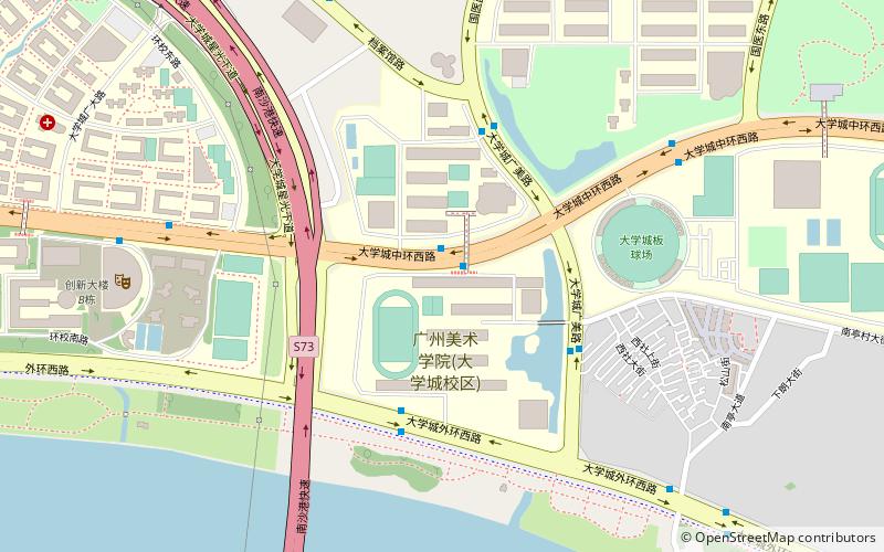 guangzhou academy of fine arts district de panyu location map