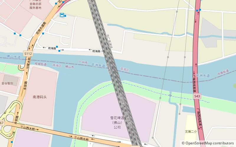 Dongpingshuidao Bridge location map