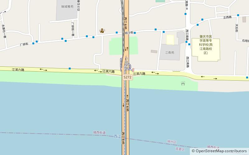 Xijiang-Eisenbahnbrücke location map