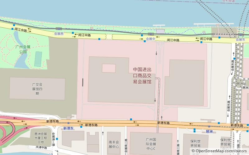 Canton Fair Complex location map