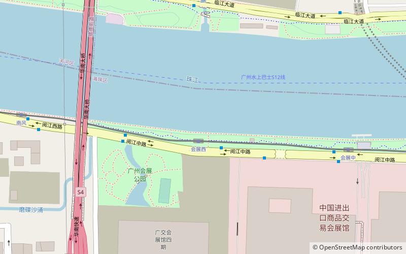 huanan bridge guangzhou location map