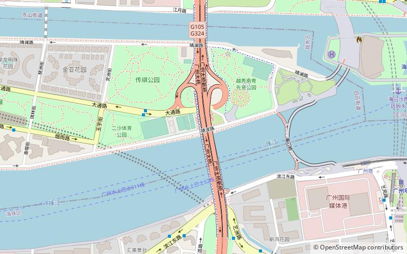 Puente de Guangzhou location map