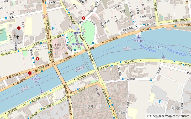 Haizhu Bridge location map