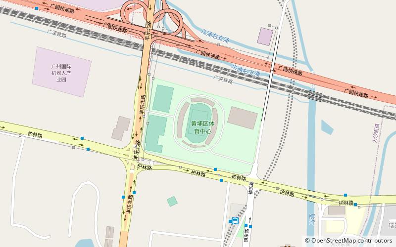 huangpu sports center canton location map