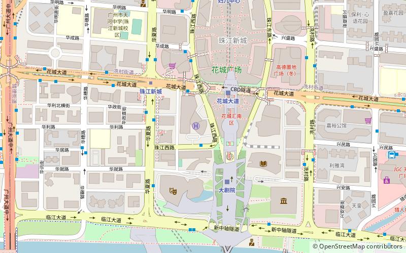 Guangzhou International Finance Center location map