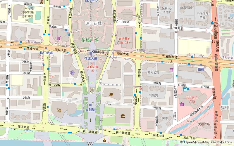 Guangzhou CTF Finance Centre location map
