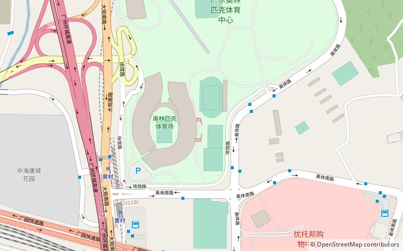 Guangdong Olympic Stadium location map