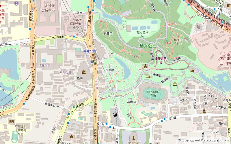 five ram statue guangzhou location map