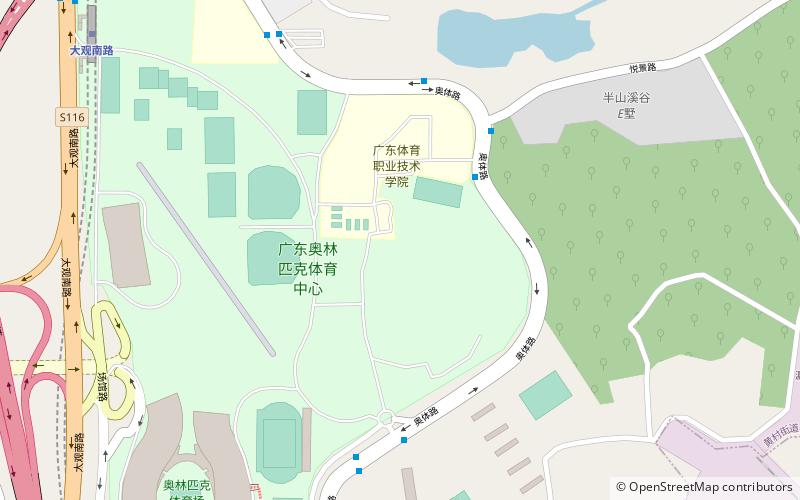 guangdong olympic tennis centre guangzhou location map