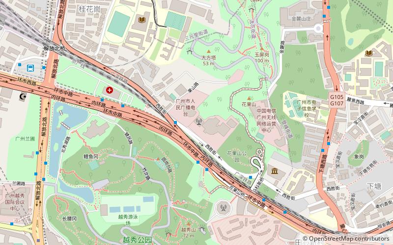 Fernsehturm Guangzhou location map
