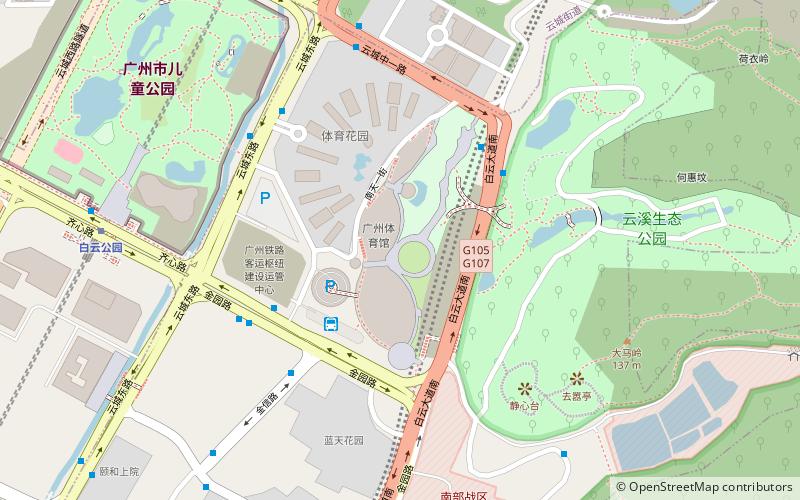 Guangzhou Gymnasium location map
