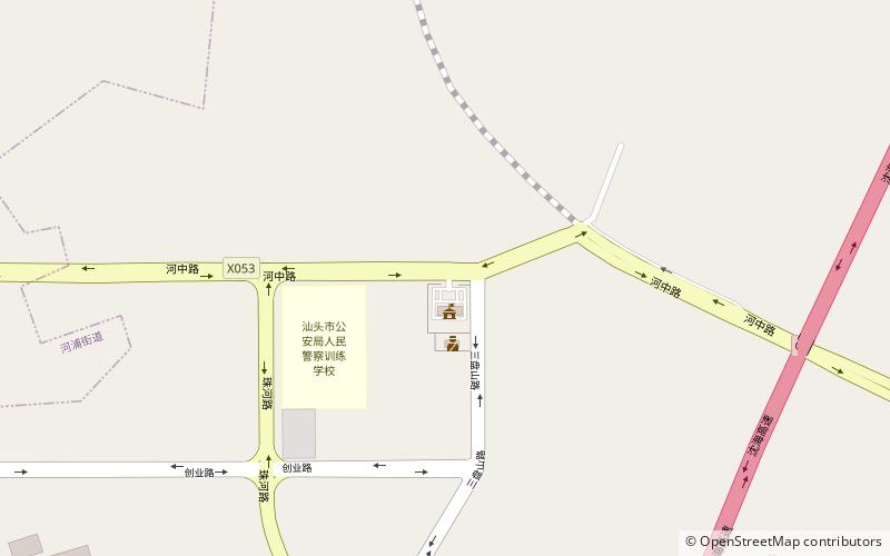 yuxin subdistrict shantou location map