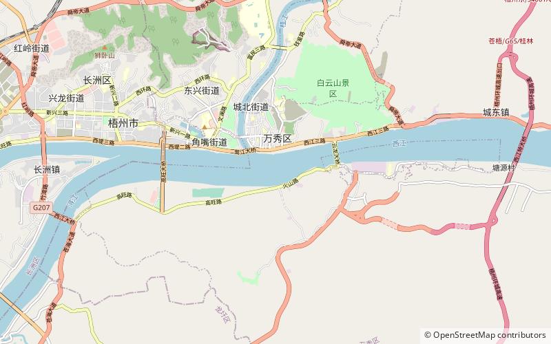 dieshan district wuzhou location map