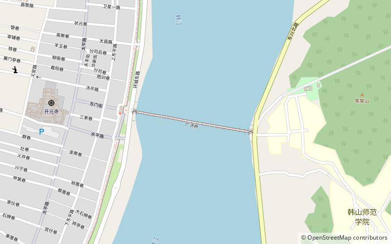 Guangji-Brücke location map