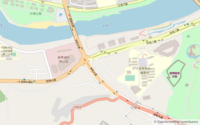 longjing subdistrict baise location map