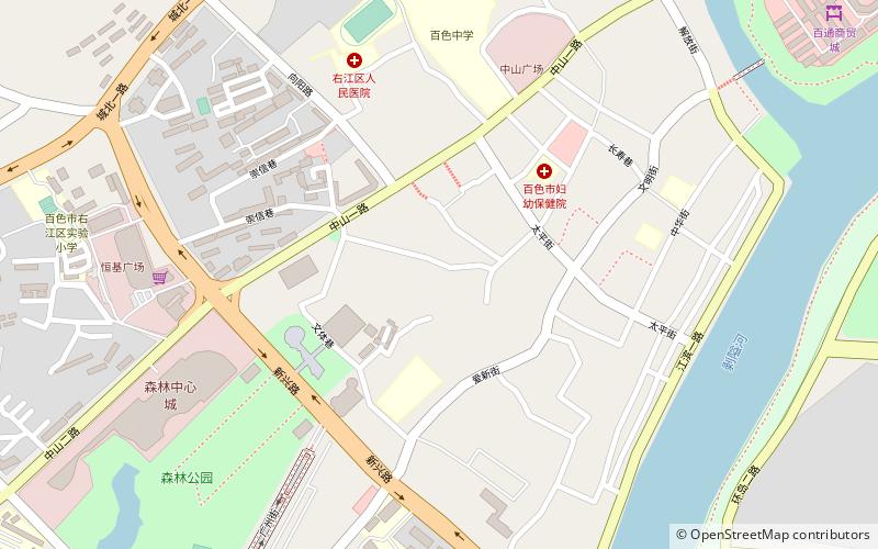 youjiang district baise location map