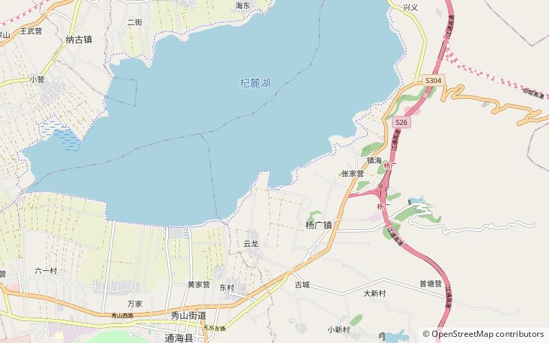 Qilu Lake location map