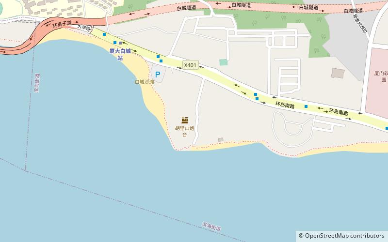 hulishan fortress xiamen location map