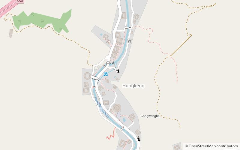 hongkeng tulou cluster location map