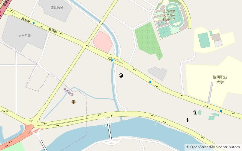 Fashi Zhenwu Temple location map