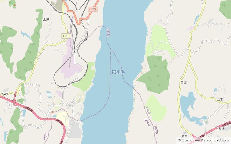 Yangzong Lake location map