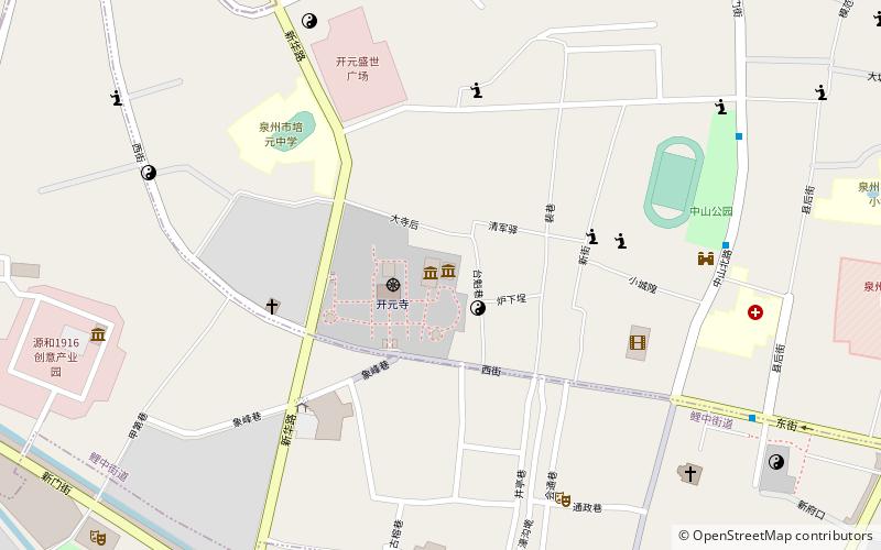 hong yi fa shi ji nian guan quanzhou location map
