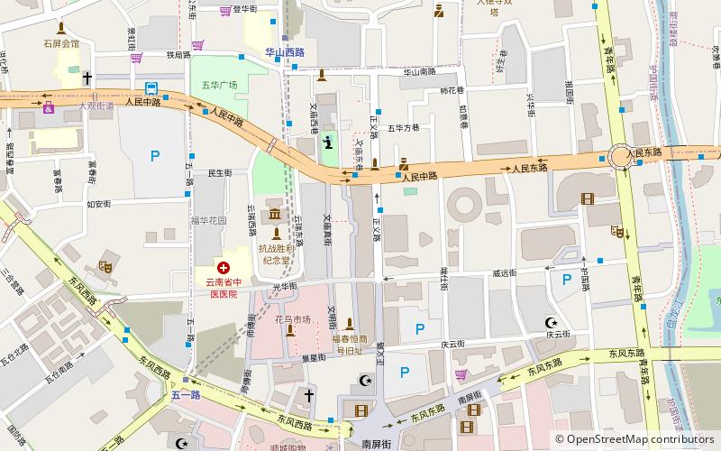 zhengyi fashion street kunming location map