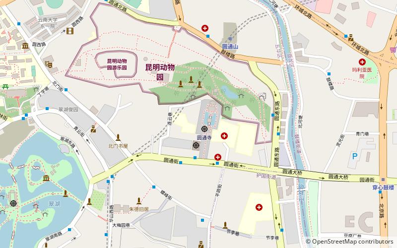 Yuantong-Tempel location map