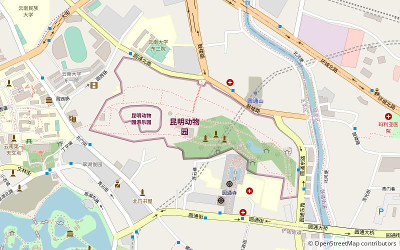 kunming zoo location map