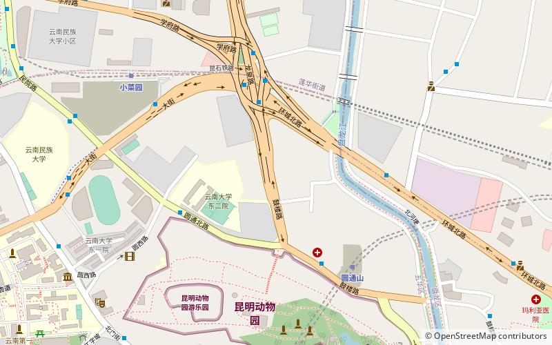 Yunnan University location map