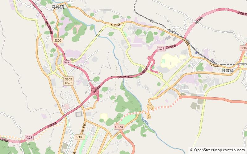 Maling River Shankun Expressway Bridge location map