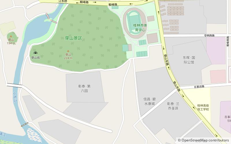 chuanshan park guilin location map