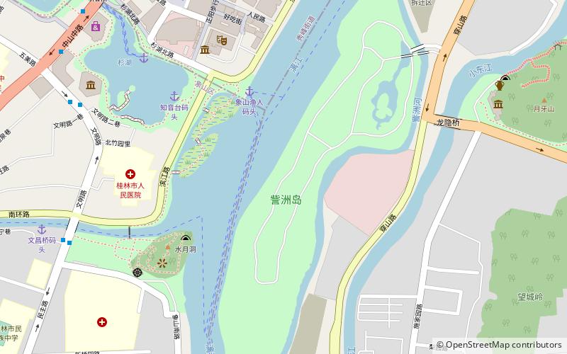 riyue shuangta cultural park guilin location map