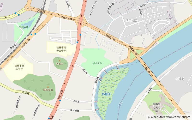 yushan park guilin location map