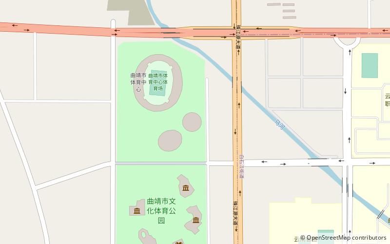 qujing cultural and sports park location map