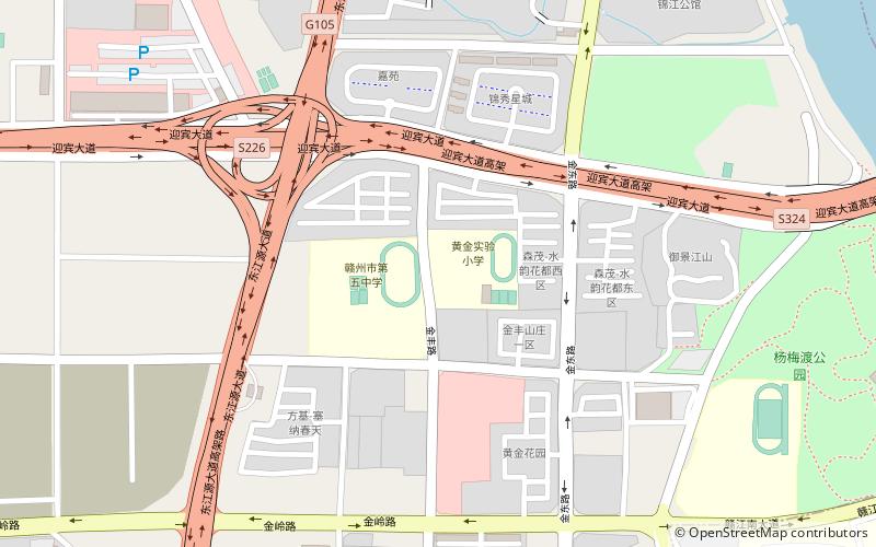 district de zhanggong ganzhou location map