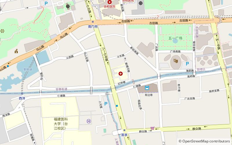 the aowei church of holy rosary fuzhou location map
