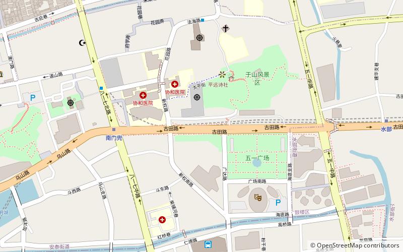 Fuzhou Mosque location map