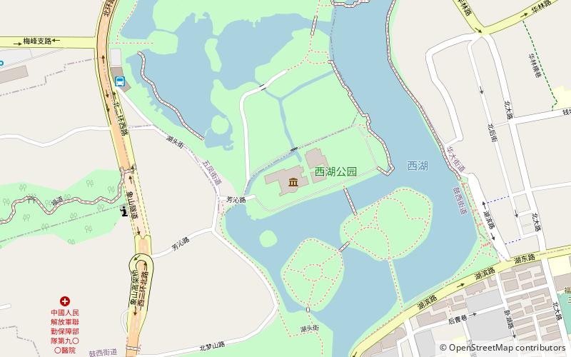 fu jian sheng bo wu guan fuzhou location map